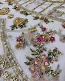 Ivory Floral Embroidered Bridal Lehenga with Choli & Dupatta