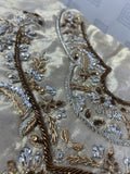 Haris Shakeel Inspired Pale Blue & Gold Embroidered Suit with Dupatta