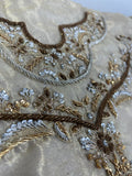 Haris Shakeel Inspired Pale Blue & Gold Embroidered Suit with Dupatta