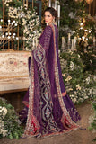 MARIA B | 3 Piece Unstitched Embroidered Raw Silk Suit | BD-2903-Purple-Default