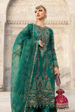 Maria B - Unstitched Embroidered Cotton Satin Suit - CST-805-Deep Ferozi