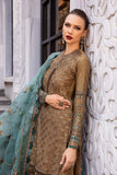 Maria B Embroidered Satin Suit - Formal - CST-808