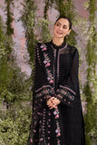 Unstitched Luxury Lawn Black - Sobia Nazir