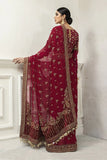 Pakistani Wedding Maroon Red Saree Dress