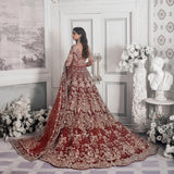 Maroon And Red Bridal Maxi - Republic Womens Wear | E-47