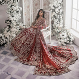 Maroon And Red Bridal Maxi - Republic Womens Wear | E-47