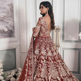 Maroon And Red Bridal Maxi - Republic Womens Wear | E-47