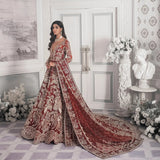 Maroon And Red Bridal Maxi - Republic Womens Wear | E-47