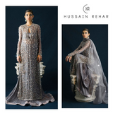 Hussain Rehar Embroidered Organza SURMAI