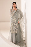 Turquoise Embroidered Pakistani Wedding Dress in Gahrara Kameez Style