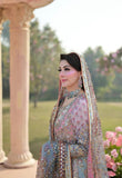 Nomi Ansari Maryam Nawaz Multi Color | Premium Tassel Silk Embroidered Ensemble