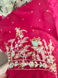 Product Title
Tabeer – Magenta Sheesha Silk Suit with Hand Work