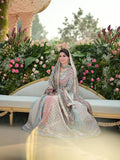 Nomi Ansari Maryam Nawaz Multi Color | Premium Tassel Silk Embroidered Ensemble
