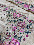 Hussain Rehar Aurelia Gold Raw Silk Luxury Formal Dress