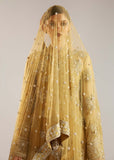 Husain Rehar Zesty – Lime Yellow Luxury Suit with Velvet Palazzo