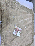 Kanwal Malik Samira Nude Hand-Embellished Organza Maxi Lehenga with Net Dobatta | Nine-Panel Collection