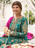 Farah Talib Aziz – Avisa Emerald  Luxury Formal 3 Piece Suit (Tussel Silk Embellished)