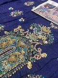 Vintage Zohra – Luxury Formal 3 Piece Suit (Tussel Silk Embellished)