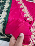 Abeera Usman Burgundy Dusk – Luxury Tussel Silk Suit