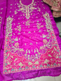 Farah Talib Aziz Bita – Magenta Luxury Kurta purple