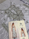 Vintage Ivory Bloom – Luxury Formal 3 Piece Suit (Tussel Silk Embellished)