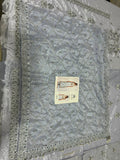 Vintage Ivory Bloom – Luxury Formal 3 Piece Suit (Tussel Silk Embellished)