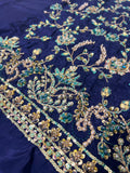 Vintage Zohra – Luxury Formal 3 Piece Suit (Tussel Silk Embellished)