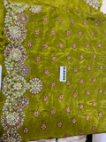Faiza Saqlain – Luxury Formal Gharara Suit (Tussel Silk Embellished)