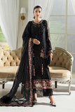 Maria B - 3 Pc Embroidered chiffon Black