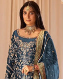 Tabya Tabeer – Luxury Tussel Silk Suit with Embroidered Hand Work