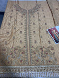 Harris Shakeel Golden Angrakha Maxi – Luxury Maxi 3 Piece Suit (Korean Raw Silk Embellished)