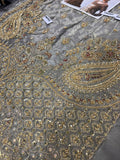 Maria B Zuhaal | Premium Tissue Zarri Embroidered Sharara with Masoori Dupatta