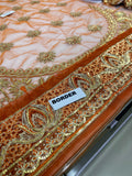Afrozeh Rangreza Unstitched 7-Piece Embroidered Bridal Suit | Premium Net & Raw Silk