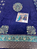 Vintage Zohra – Luxury Formal 3 Piece Suit (Tussel Silk Embellished)