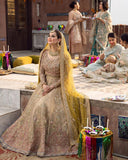 Faiza Saqlain Mahveen | Premium Net Embroidered Bridal Ensemble with Naqshi & Dabka