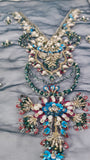Mirha Imran Tealeh - Embroidered Teal Green Long Shirt & Silk Sharara