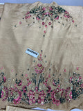 Hussain Rehar Aurelia Gold Raw Silk Luxury Formal Dress