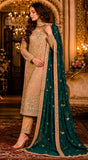 Maria B Luxury Suit – 3 Piece (Tussel Silk Embellished)