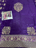 Vintage Zohra – Luxury Tussel Silk Suit with Hand Embellished Work