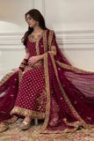 Harris Shakeel Aisha Afridi – Luxury Formal 3 Piece Suit (Tussel Silk Embellished