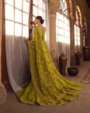Faiza Saqlain – Luxury Formal Gharara Suit (Tussel Silk Embellished)
