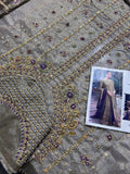 Husain Rehar Lunara – Luxury Formal 3 Piece Suit (Tissue Zari Embellished)