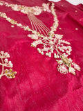 Product Title
Tabeer – Magenta Sheesha Silk Suit with Hand Work