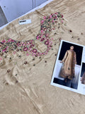 Hussain Rehar Aurelia Gold Raw Silk Luxury Formal Dress