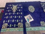 Vintage Zohra – Luxury Formal 3 Piece Suit (Tussel Silk Embellished)