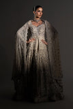 Maria B Elaria Embroidered Organza Maxi Lehenga with Net Dobatta | Fourteen-Panel Luxury Collection
