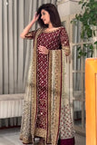 Harris Shakeel Areesha – Luxury Formal 3 Piece Suit (Tussel Silk Embellished)