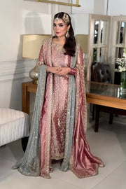 Harris Shakeel HS 06 – Luxury Formal 3 Piece Suit (Tissue Zari Embellished)
