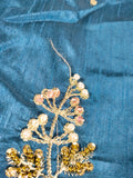 Tabya Tabeer – Luxury Tussel Silk Suit with Embroidered Hand Work