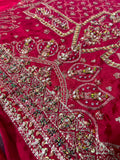 Nomi Ansari NAOW-800 – Multi-Hued Raw Silk Hand Embellished Suit